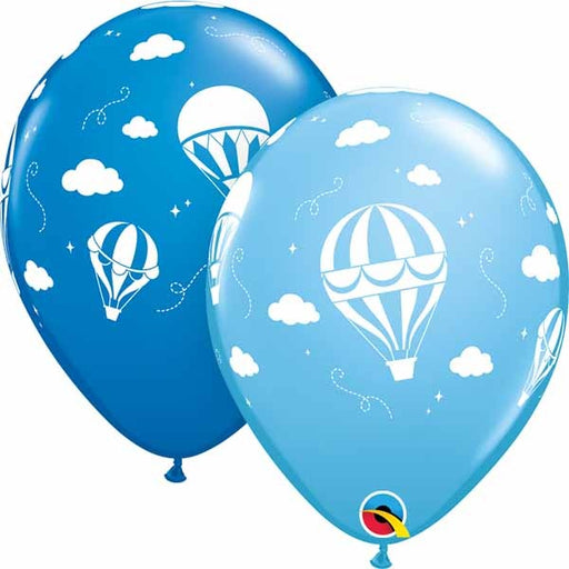 Ballons en latex de 11 pouces avec motif montgolfière, paquet de 50