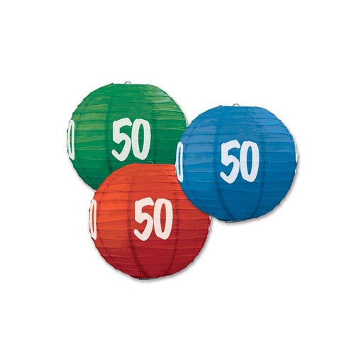 50 Paper Lanterns - Assorted Colors