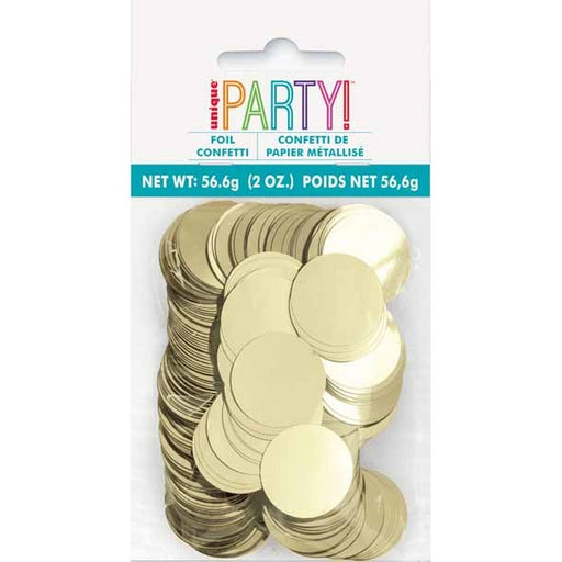 Gold Round Foil Confetti, 2 oz