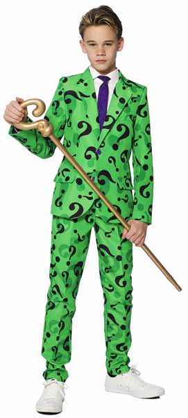 Suitmeister Boys' The Riddler Costume, Medium