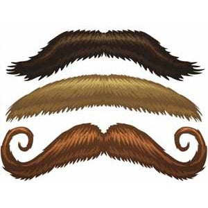 Stachetats Junior Monarch Stache Temporary Tattoo