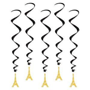 EIFFEL TOWER WHIRLS 34" 5/PK