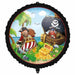 Island Pirates 18" Round Foil Balloon