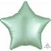 Mint Green Satin Luxe Star Foil Balloon, 19 Inch