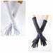 Children's Black Opera Gloves, 15 Inch