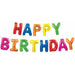 Multicolor Happy Birthday Balloon Streamer