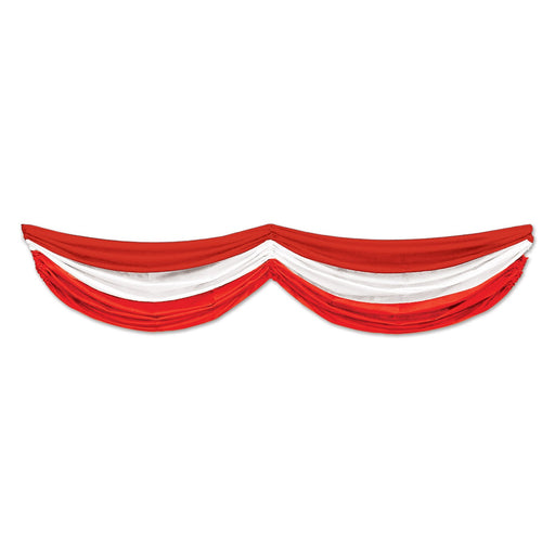 Red & White Fabric Bunting, 5 ft 10 in