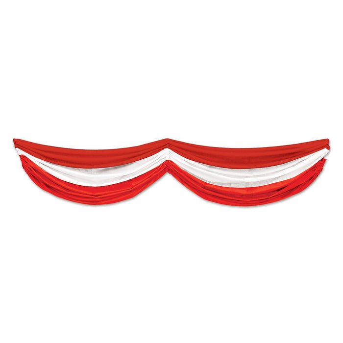 Red & White Fabric Bunting, 5 ft 10 in