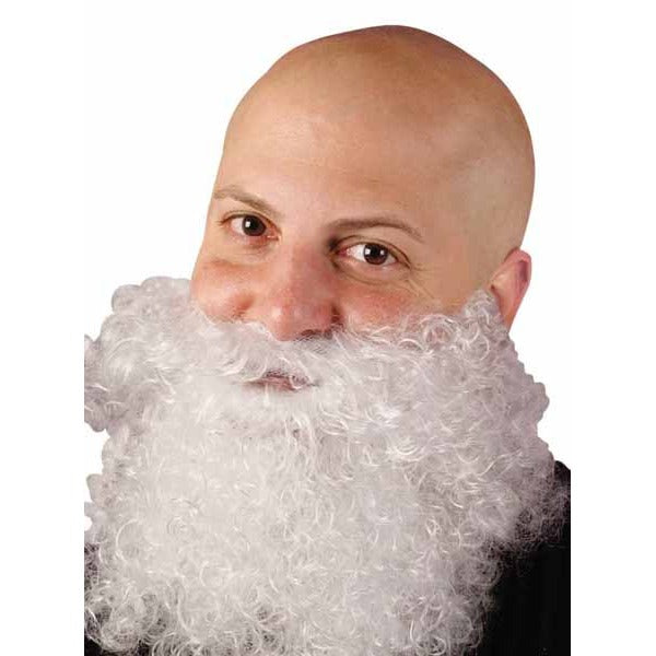 Big & Curly White Costume Beard