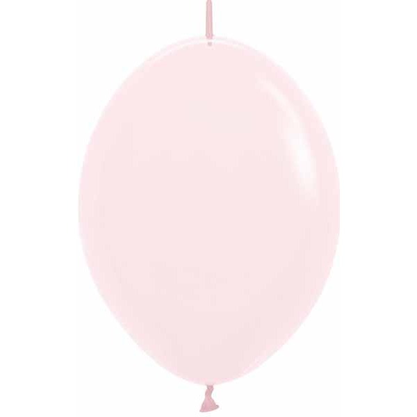 Sempertex Pastel Pink 6-Inch Link-O-Loons Latex Balloons, 50 Count