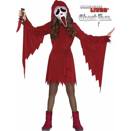 Crimson Ghost Face Child Costume, Size 12/14
