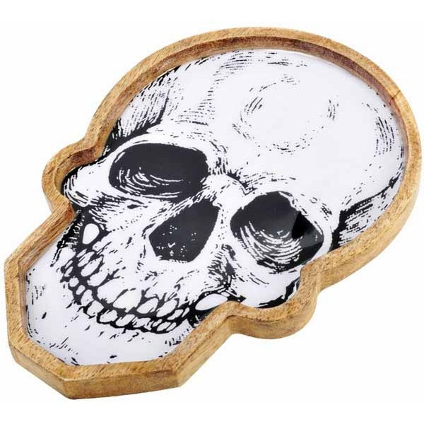 9-Inch Skull Halloween Dish