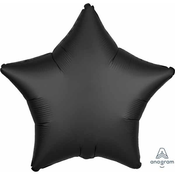 Onyx Satin Luxe Star Foil Balloon, 19 Inch