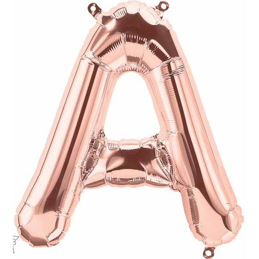 16-Inch Rose Gold Letter A Balloon