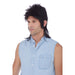 Black Mullet Costume Wig