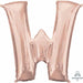 33-Inch Rose Gold Letter W Balloon