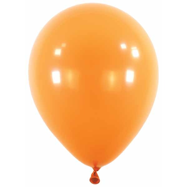 Tangerine Orange 11 Inch Latex Balloons, 100 Count