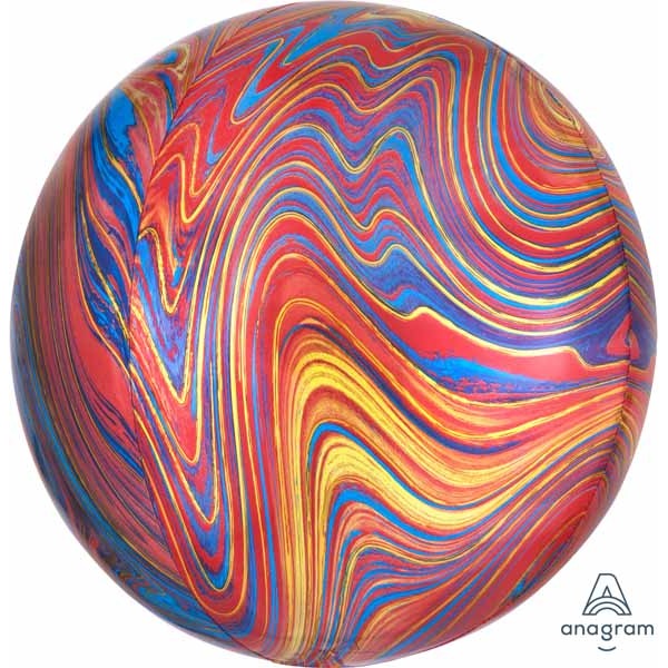 Colorful Marblez 16-Inch Orbz Foil Balloon