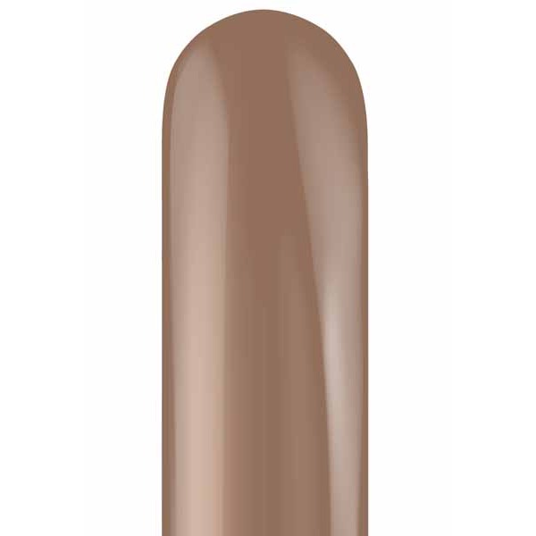 TUFTEX 260 Cocoa Latex Twisting Balloons, 50 Count