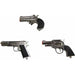 Steel Shots 3-Inch Die-Cast Mini Toy Pistols