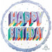 Here's to Your Bday Jumbo Holographic Foil Balloon