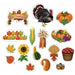 THANKSGIVING CUTOUTS 16/PKG 2 SIDED PRNT