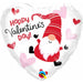 Happy Valentine's Day Gnome 18-Inch Heart Foil Balloon
