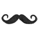 Handlebar Hairy Mustache, 5-Inch Self-Adhesive