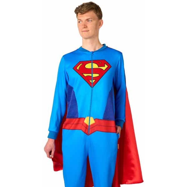 Superman Adult Onesie Costume, X-Large