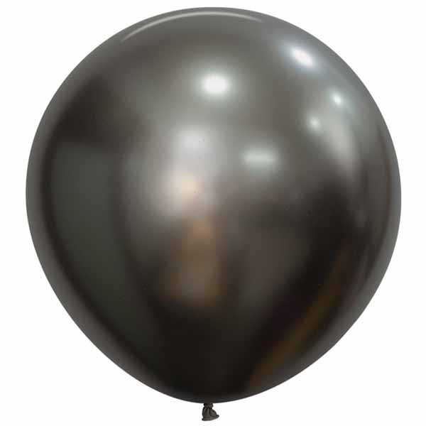 Sempertex Silk Midnight Grey 24-Inch Latex Balloons, 10 Count