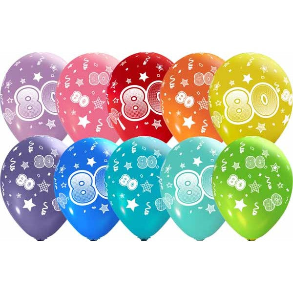 #80 NUMBERS-ALL-OVER 12" TRENDY ASST 50/B