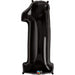 34 Inch Black Number 1 Balloon