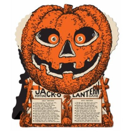 Jack-O'-Lantern Fortune Wheel Halloween Game, 9 x 7.5 Inches