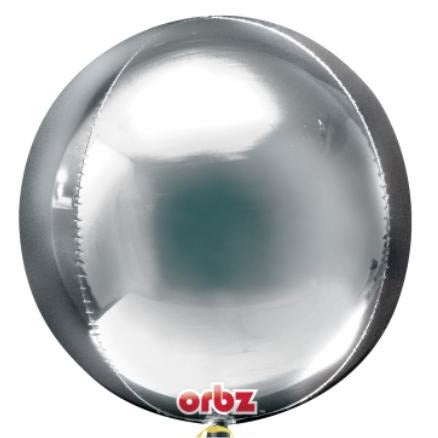Anagram 16 Inch Silver Orbz Foil Balloon