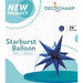 DecoChamp Navy Starburst Foil Balloon, 26 Inch
