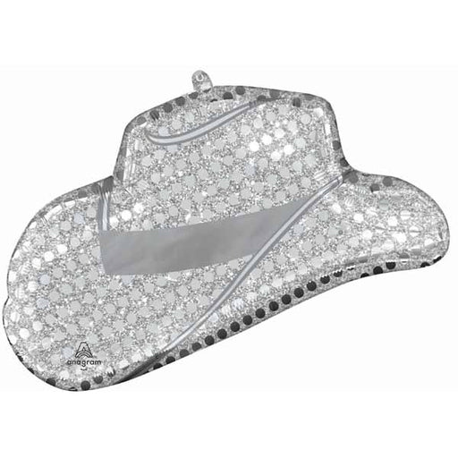 Disco Western Hat 33" Shaped Foil Balloon