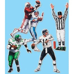 20-Inch Football Figure Decorations, 4-Pack