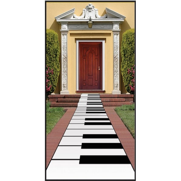 Piano Keyboard Table Runner, 24 Inches x 10 Feet