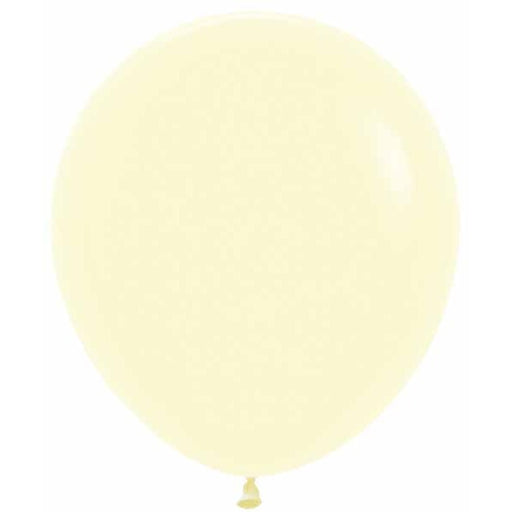 Sempertex Pastel Matte Yellow 18-Inch Latex Balloons, 25 Count