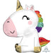 29-Inch Sitting Unicorn Shaped Foil Balloon