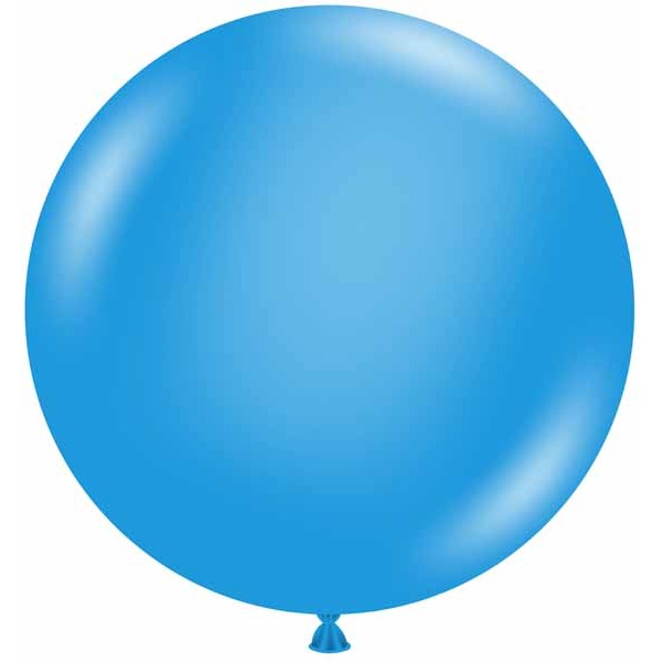 TUFTEX 24-Inch Standard Blue Latex Balloons, 25 Pack