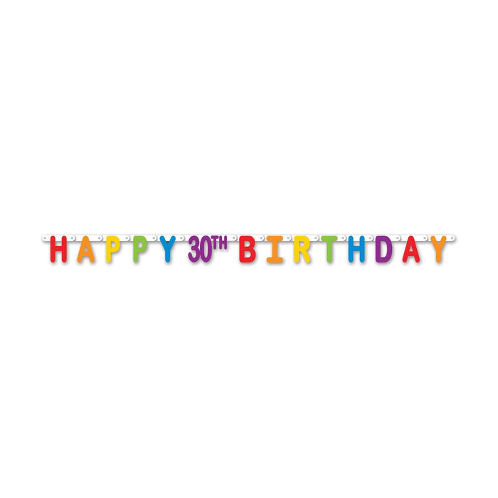 Happy 30th Birthday Streamer, 5 ft 6 in