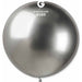 Gemar 31" Shiny Silver #089 Latex Balloon, 1 Count