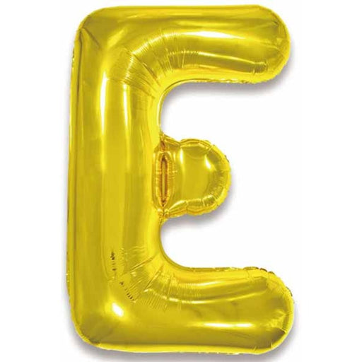 34-Inch Gold Letter E Foil Balloon