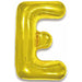 34-Inch Gold Letter E Foil Balloon