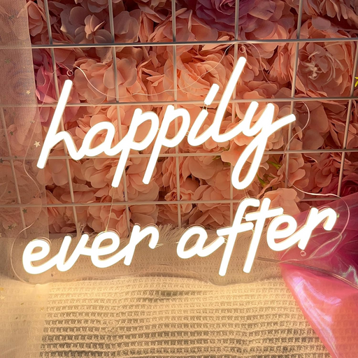 Custom Happily Ever After Neon Sign - Wedding Decor