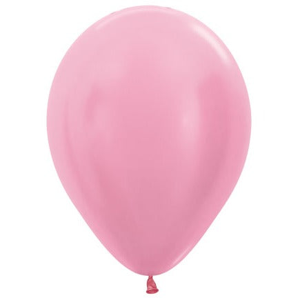 Sempertex Satin Pink 11-Inch Latex Balloons, 50 Count
