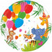 PAPER PLATES 7.6" 8/PK JUNGLE BALLOONS