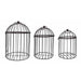 Decorative Metal Birdcages, Set of 3