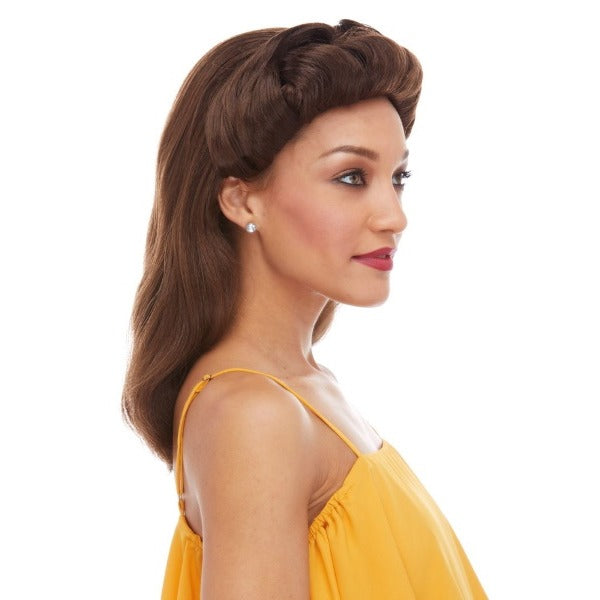 1940s Pin-Up Girl Wig in Brown